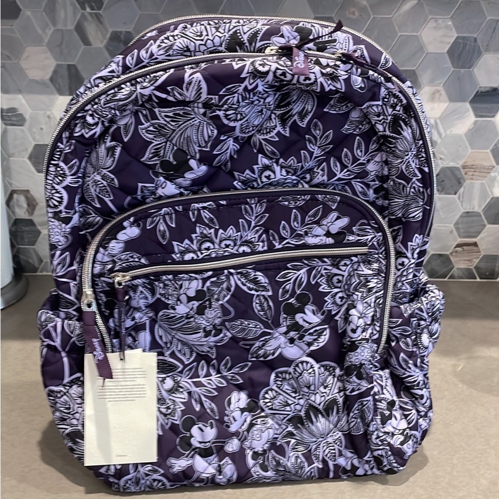 Vera Bradley Disney Campus Backpack performance twill